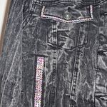 Custom Bling Jean Jacket Black Size M Photo 6