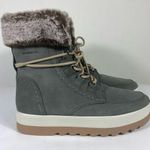 Cougar Vanetta Faux Fur Trim Waterproof Boots Moss Size 11 NEW Green Photo 0