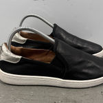 UGG  Cas Slip-On Sneaker Women's 8.5 Black Leather Casual Comfort Shoes Athletic Photo 0