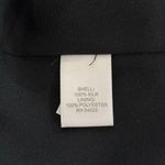 Banana Republic Size 12 M Black 100% Silk Ruched Sleeveless Dress Whimsigoth Photo 4