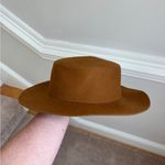 Gigi Pip Dahlia Boater Hat Brown Australian Wool Warm Brow Size 57 M/L Flat Brim Photo 6