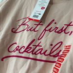 Wildfox  Sweater Womens Size xs Graphic Pullover Long Sleeve Peach Beach Soft Photo 2