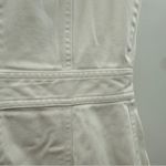 AMUR Beba White Mini Dress Women’s Size 4 Asymmetric Ruffle Hem Button Front White Photo 9