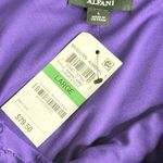 Alfani Purple and Black Geometric Long Sleeve Dress Size L Photo 7