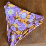 Stone Fox Swim Floral Bikini Bottoms in Purple and Orange Photo 1