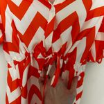 Fantastic Fawn  Orange and White Chevron Top Photo 3