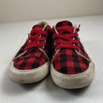 Blowfish Malibu Women's Plaid Sneakers 100% Cotton Red & Black Size 7.5 Photo 1
