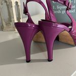 White House | Black Market Heels Leather Soles Pink Alligator Look Purple Womens 8 Photo 6