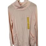 Yogalicious Ballerina Pink Long Sleeve Relaxed Fit Top Pockets & Thumbholes Sz M Photo 0