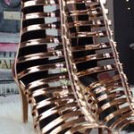 Liliana gold gladiator heels Size 5 1/2 Photo 4