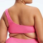 Good American Bright Pink Size 3/4 L/XL Always Fits Shoulder Bikini Top Barbie Photo 13