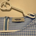 Rachel Comey  Siega Blue Checked Sheath Dress Size Large Photo 3