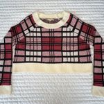 Altar'd State FREE SHIPPING <33 Red, Black, And Cream Plaid Altar’d State Cropped Sweater Photo 0