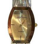 Anne Klein 10-8031SVTT Women's Two Tone Gold Plated White Dial Diamond Watch Photo 0