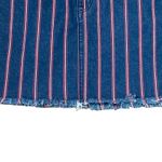 American Eagle ‎ Denim Mini Skirt Size 0 Reg. Blue Red White Stripes Women 28X14 Photo 2