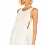 Free People NWT Obi Posey Smock Tunica Striped Embroidery in Ivory Size XS Photo 0