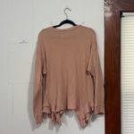 Current/Elliott  Dusty‎ Pink Slouchy Ruffle Sweatshirt Size Small Photo 5