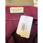 MM Lafleur Women's The Greenpoint Skirt Garnet Front Slit High Rise Pencil Sz 14 Red Photo 5