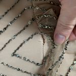 Adrianna Papell  Beige Sleeveless Blouson Beaded Gown 2 Photo 6