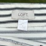 Loft  Black and White nautical stripe Pencil Mini Skirt Photo 8