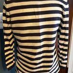 Loft Navy & White Striped Top Photo 1