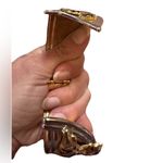 EUC VTG Tiger Clamper Bracelet Massive 1980s Bracelet Clamper Bangle Bracelet Gold Photo 5