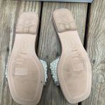 Bamboo Pearl and Diamond Embellished Slide Sandals Size 8 US/ 38/EUR NEW Photo 4