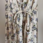 Storia Vici Cream Floral Ruffle Maxi Sundress size Medium Photo 11