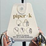 Piper Floral Scarves | Peach & Cream Photo 4