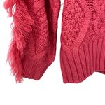 VICI  Sun Goes Down Cable Knit Fringe Pullover Sweater New Photo 4
