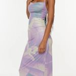 Motel Rocks NWT Motel Norila Floral Knit Maxi Dress Size Large purple orchids Photo 3