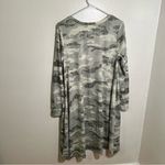 LuLaRoe Emily Swing Dress Long Sleeve V-Neck Camouflage M Photo 5