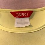 Esprit Espirit Y2K vintage yellow green short sleeve t-shirt mesh overlay size M Photo 4