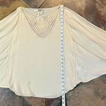 Haute Hippie NWT  Bat Wing Embroidery Blouse 100% Silk XS Photo 6