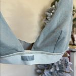 SKIMS  Cotton Rib Plunge Bralette Mineral NWT size XL Photo 1