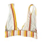 Urban Outfitters   Women's Small Plunge Bikini Top Multicolor Striped Secure Band Photo 1