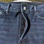 Banana Republic  Premium Denim High-Rise Straight Leg Frayed Hem Cutoff Jeans Photo 2