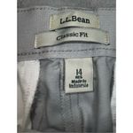 L.L.Bean Light Gray Straight Leg Stretch Waist Pants 14 Photo 2