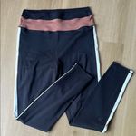 Z Supply Black and Brown Leggings with Sporty Accents Photo 0