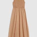 Old Navy NEW  Fit & Flare Sleeveless Cotton-Poplin Smocked-Bodice Midi Dress 3X Photo 1