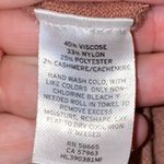 Trouve Cashmere Blend Light Brown V Neck Sweater Size L Photo 5