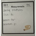 Juicy Couture  Shorts Womens XL Pink Velour Boxer Pajama Y2K Vintage Photo 4