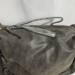 Source Unknown Gray Faux Leather Shoulder Bag Large Tote Satchel Crossbody Zip Pockets Photo 1