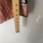 Blue‎ Plate Y2k Size Large Cotton Floral Boho Peasant Babydoll Black Tunic Top Photo 5