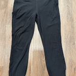Athleta  Black‎ Leggings Womens Size L High Rise Stash Athletic Yoga Pants Photo 0