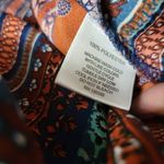 Wishful park orange paisley blouse size medium Photo 6