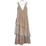 Mac Duggal Starlit Glamour Iridescent Sequin Tiered Ruffle Maxi Gown 12 NEW Photo 11