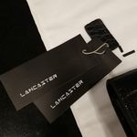 💕LANCASTER PARIS💕 Exotic Crocodile Embossed Leather Crossbody Bag ~ Black Photo 10