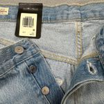 Levi's 501 '90s Jean Shorts 14W Womens Mid Rise Loose Fit Light Distressed Denim Photo 7