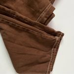 Reformation  • Cowboy Straight Chocolate Wash Jeans with White Stitching Photo 3